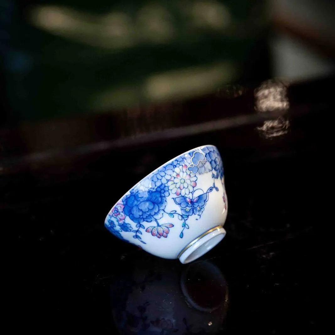 Die Lian Hua 75cc - Jing De Zhen Porcelain Teacup zycschina