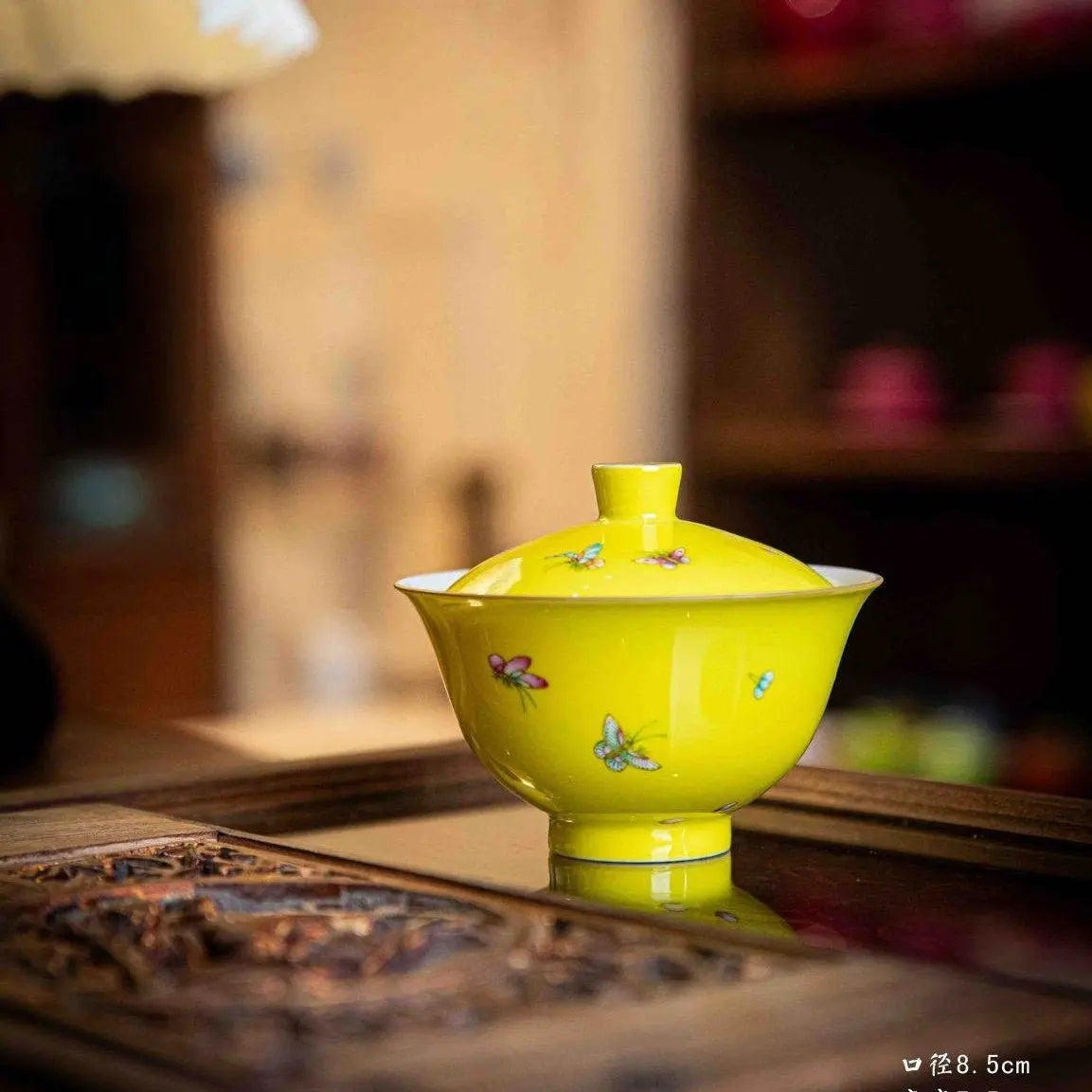Die Lian Hua 90cc - Jing De Zhen Porcelain Gaiwan 江苏宜兴