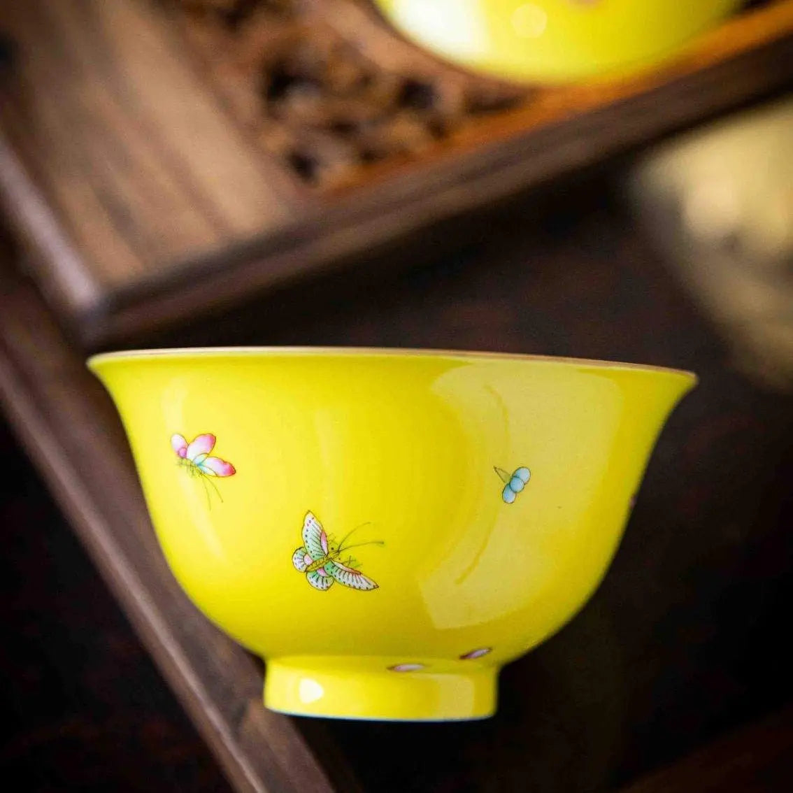 Die Lian Hua 90cc - Jing De Zhen Porcelain Gaiwan 江苏宜兴