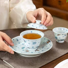 Die Lian Hua- Jing De Zhen Porcelain Gaiwan zycschina