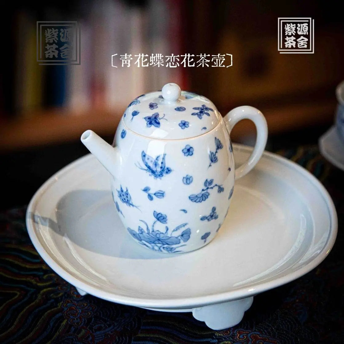 Die Lian Hua - Jing De Zhen Porcelain Teapot zycschina