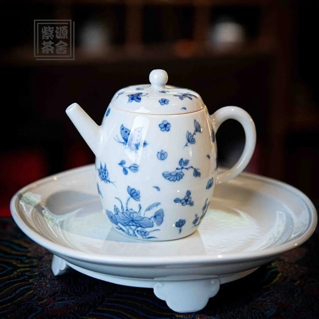 Die Lian Hua - Jing De Zhen Porcelain Teapot zycschina