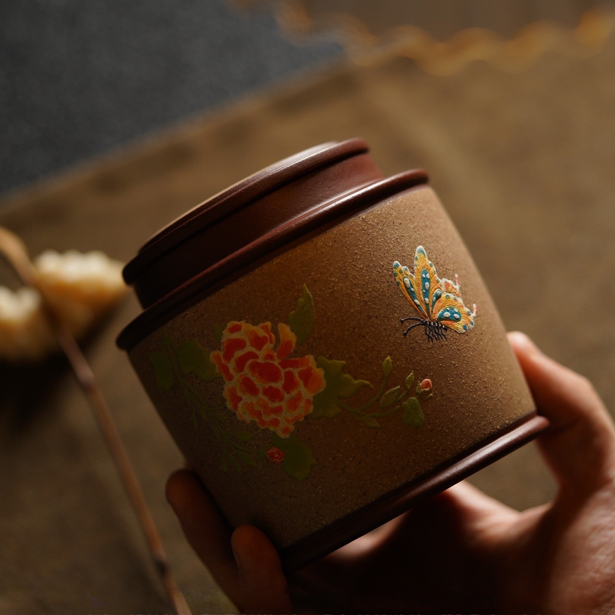 Die Lian Hua - Yixing Handmade Zisha Teacan 江苏宜兴