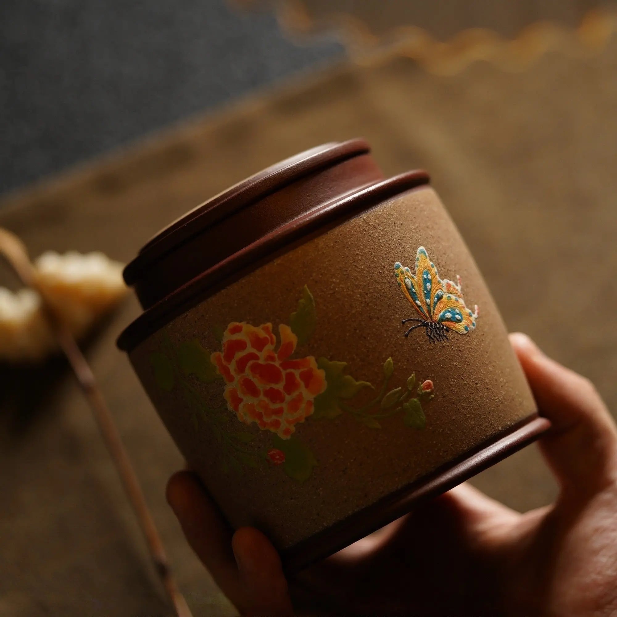 Die Lian Hua - Yixing Handmade Zisha Teacan 江苏宜兴