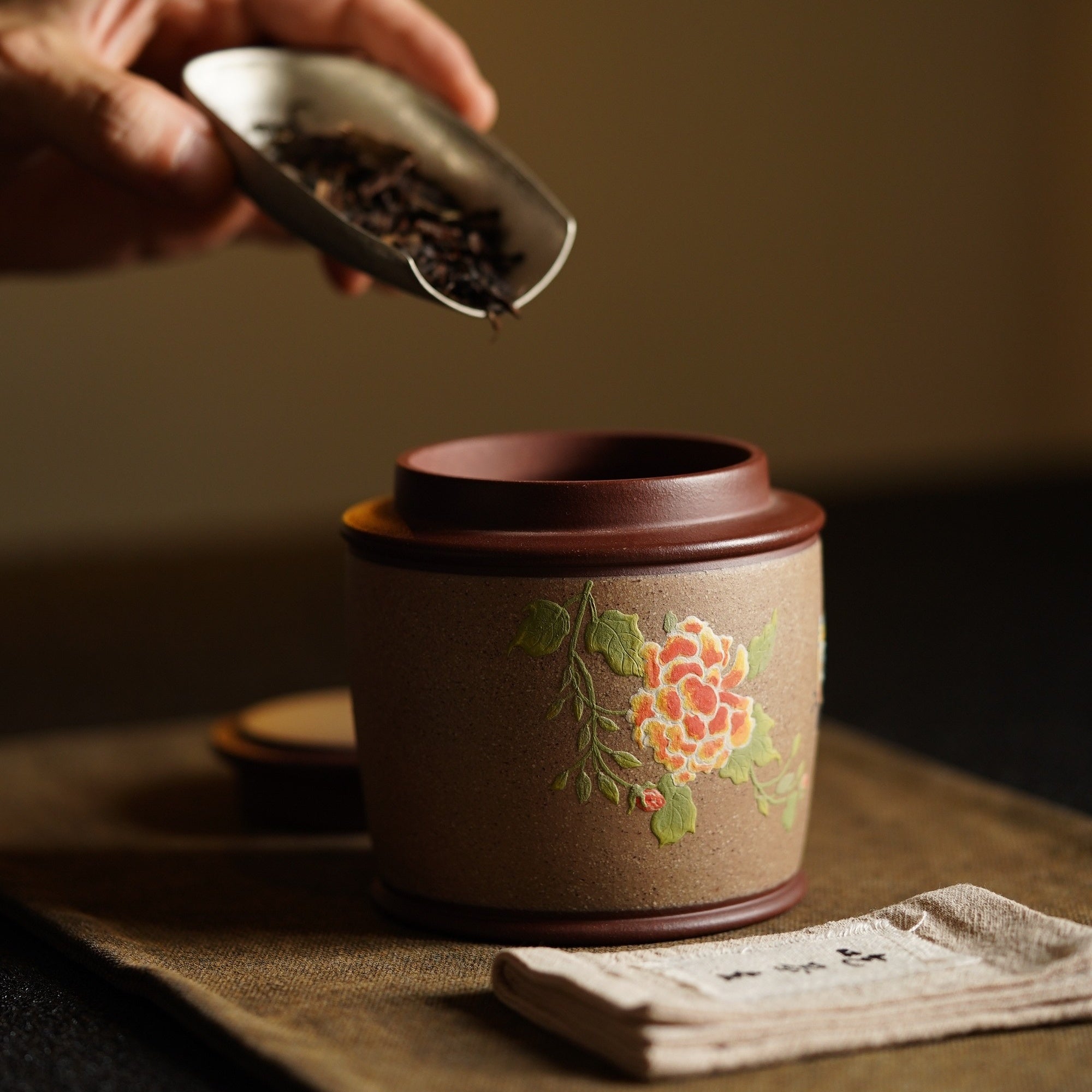 Die Lian Hua - Yixing Handmade Zisha Teacan 江苏宜兴