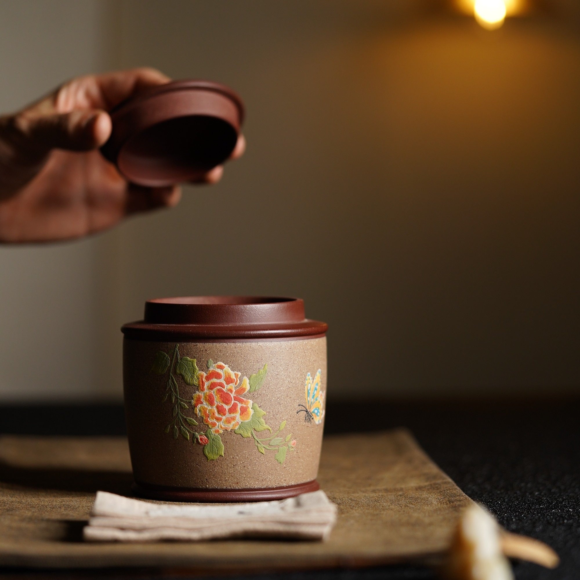 Die Lian Hua - Yixing Handmade Zisha Teacan 江苏宜兴
