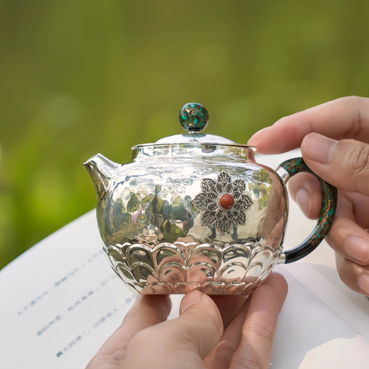 Duo Zhi 200cc - Handmade silver pot zycschina