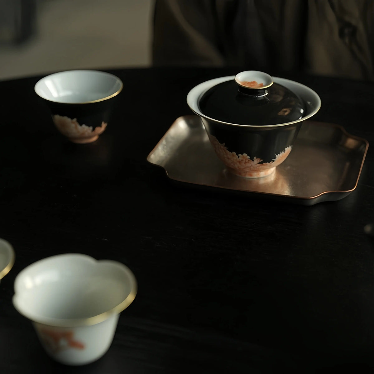 Fan Hong Wan Hua 130cc - Jingdezhen Porcelain Gaiwan Gift Set zycschina