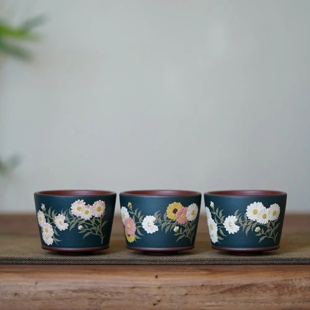 Fan Hua 120cc - Yixing Handmade Teacup 江苏宜兴