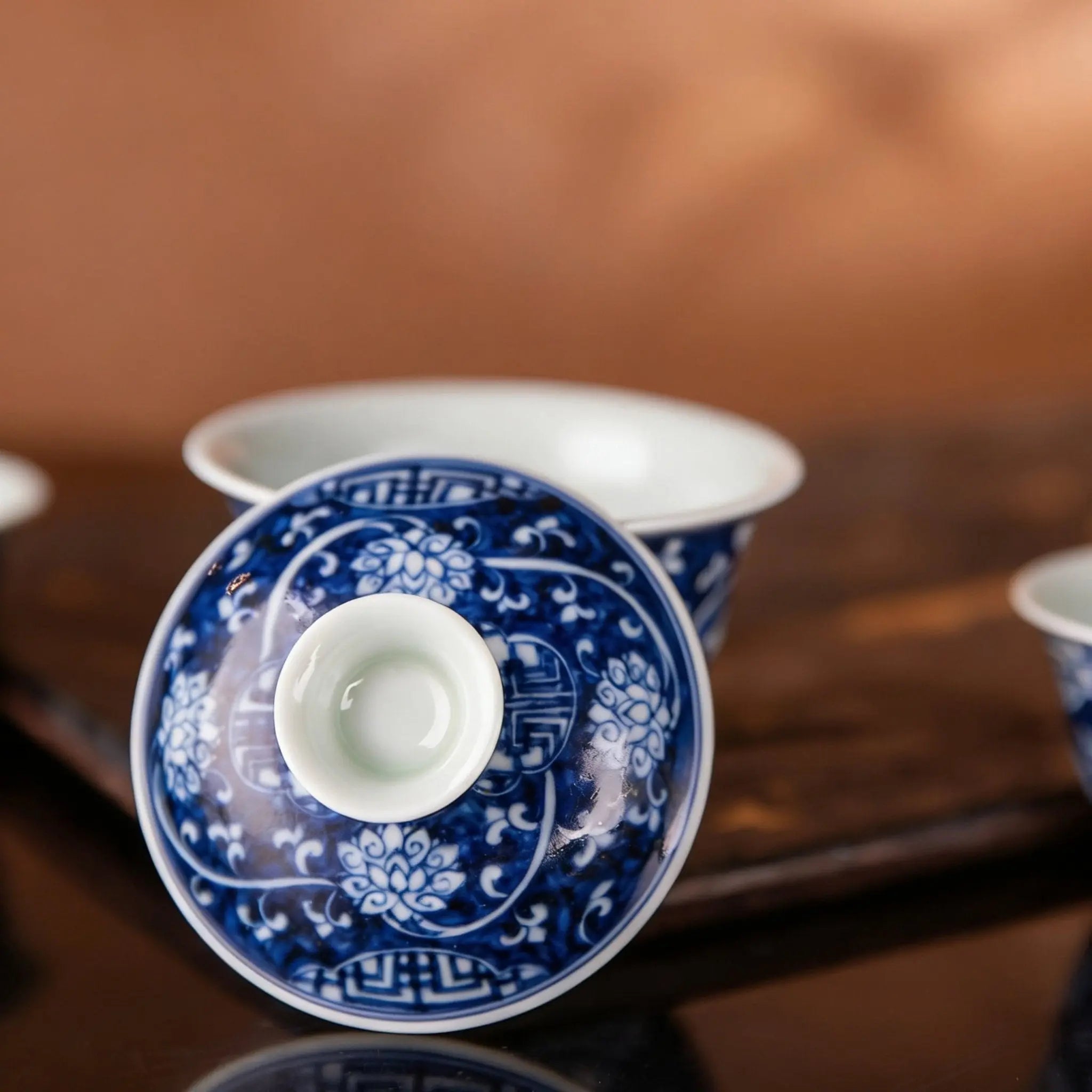 Fan Hua Si Jin 90cc - Jing De Zhen Porcelain Gaiwan zycschina