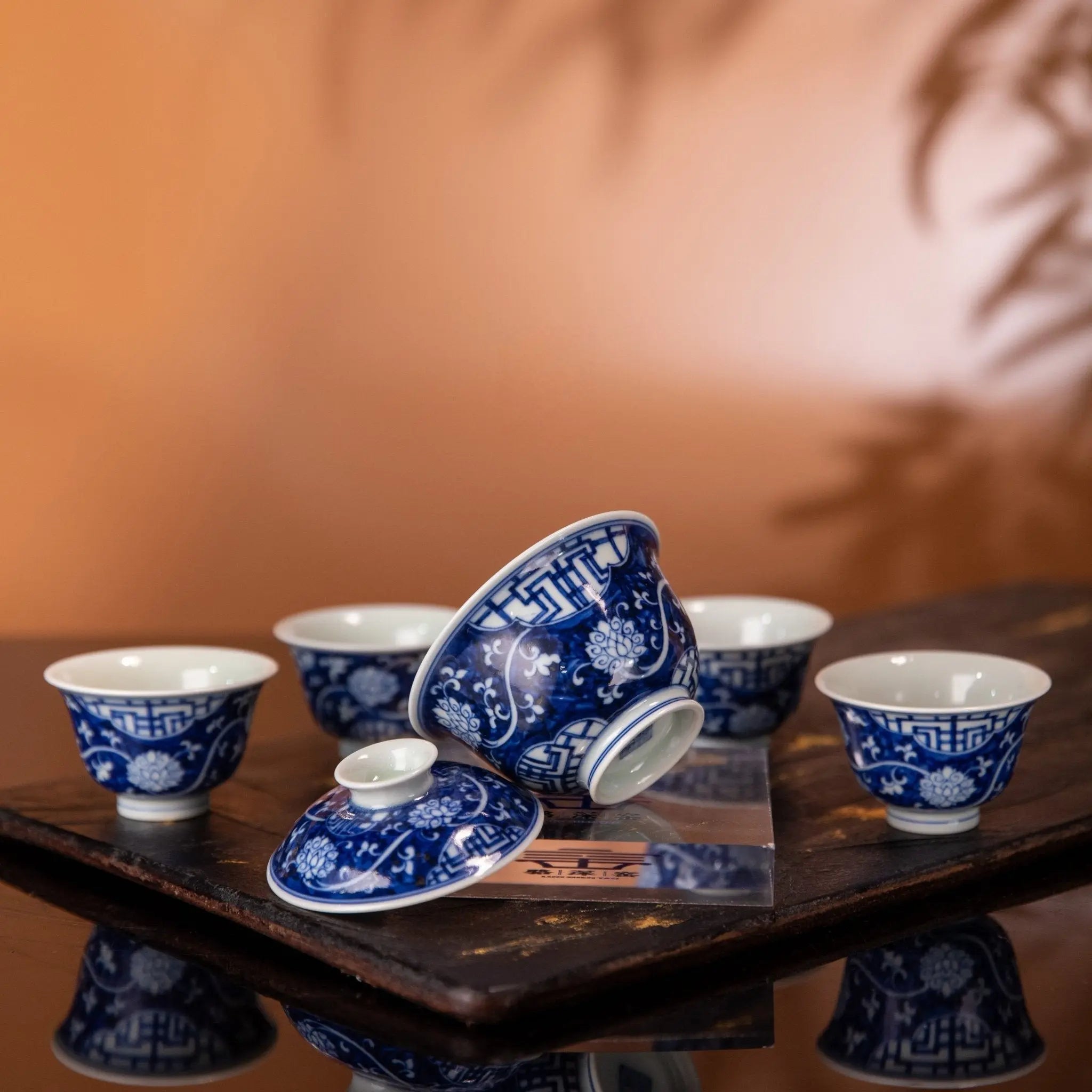 Fan Hua Si Jin 90cc - Jing De Zhen Porcelain Gaiwan zycschina