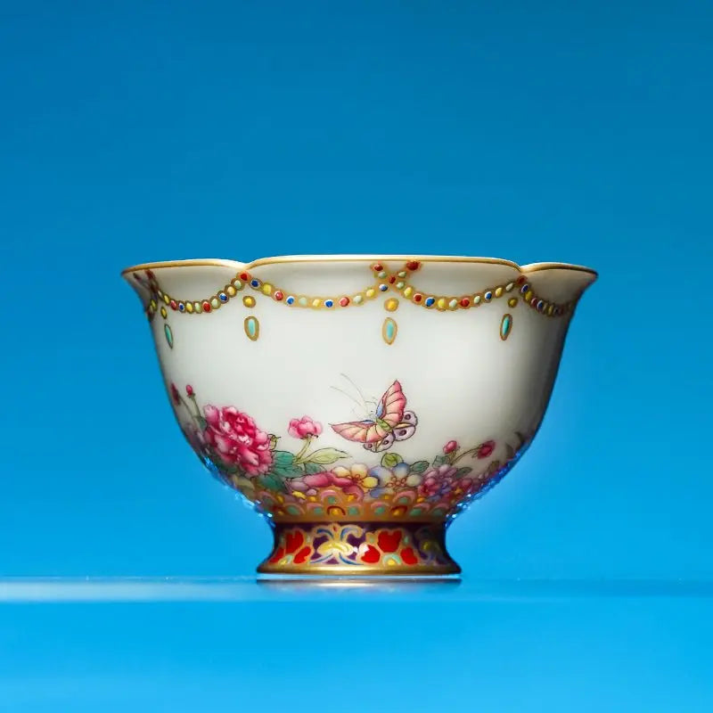 Fan Hua Ying Die 130cc - Jing De Zhen Porcelain Teapot zycschina