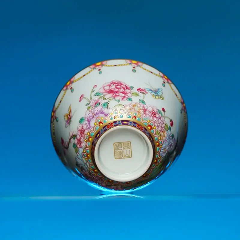 Fan Hua Ying Die 130cc - Jing De Zhen Porcelain Teapot zycschina