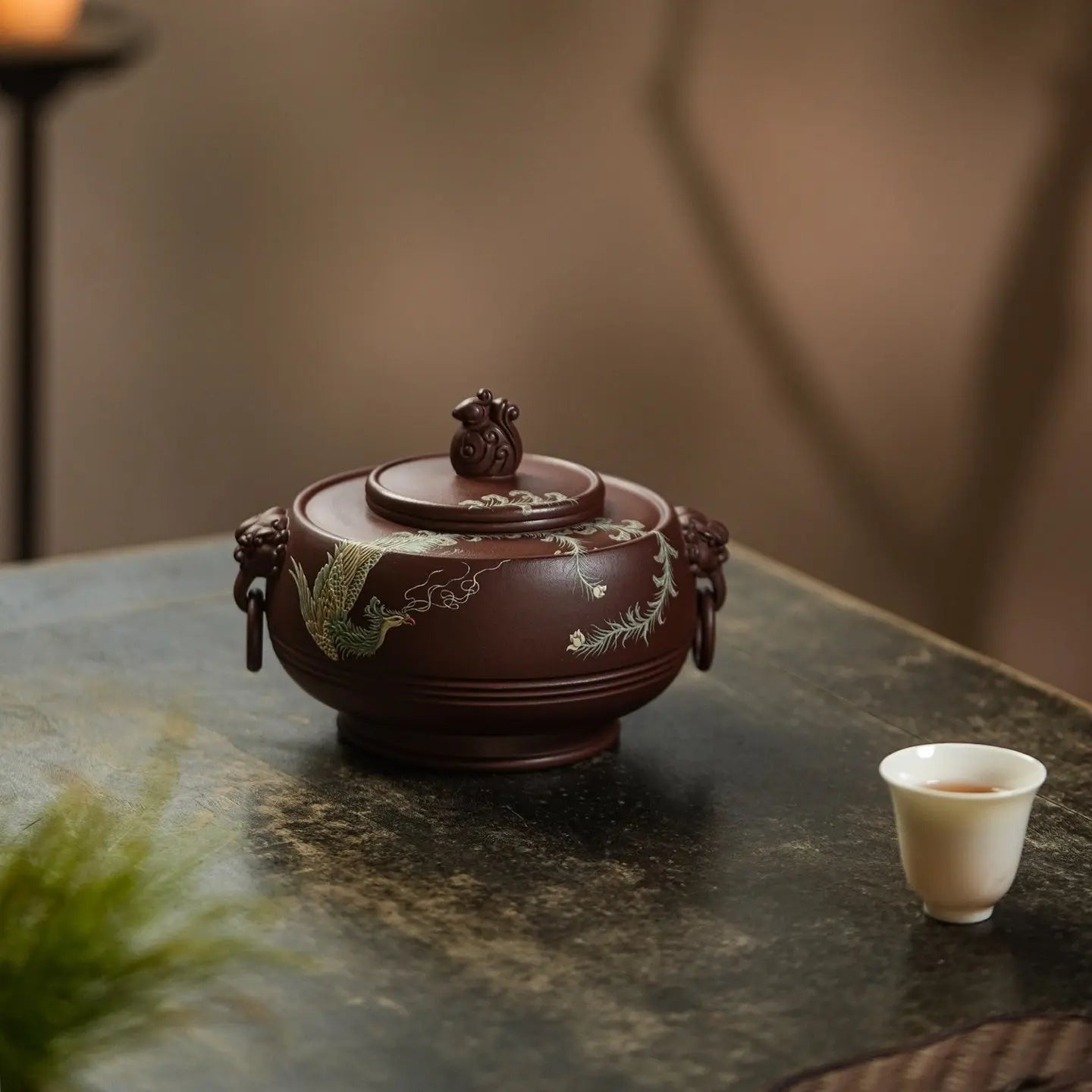 Feng Wu Jiu Tian - Yixing Handmade Zisha Teacan 江苏宜兴