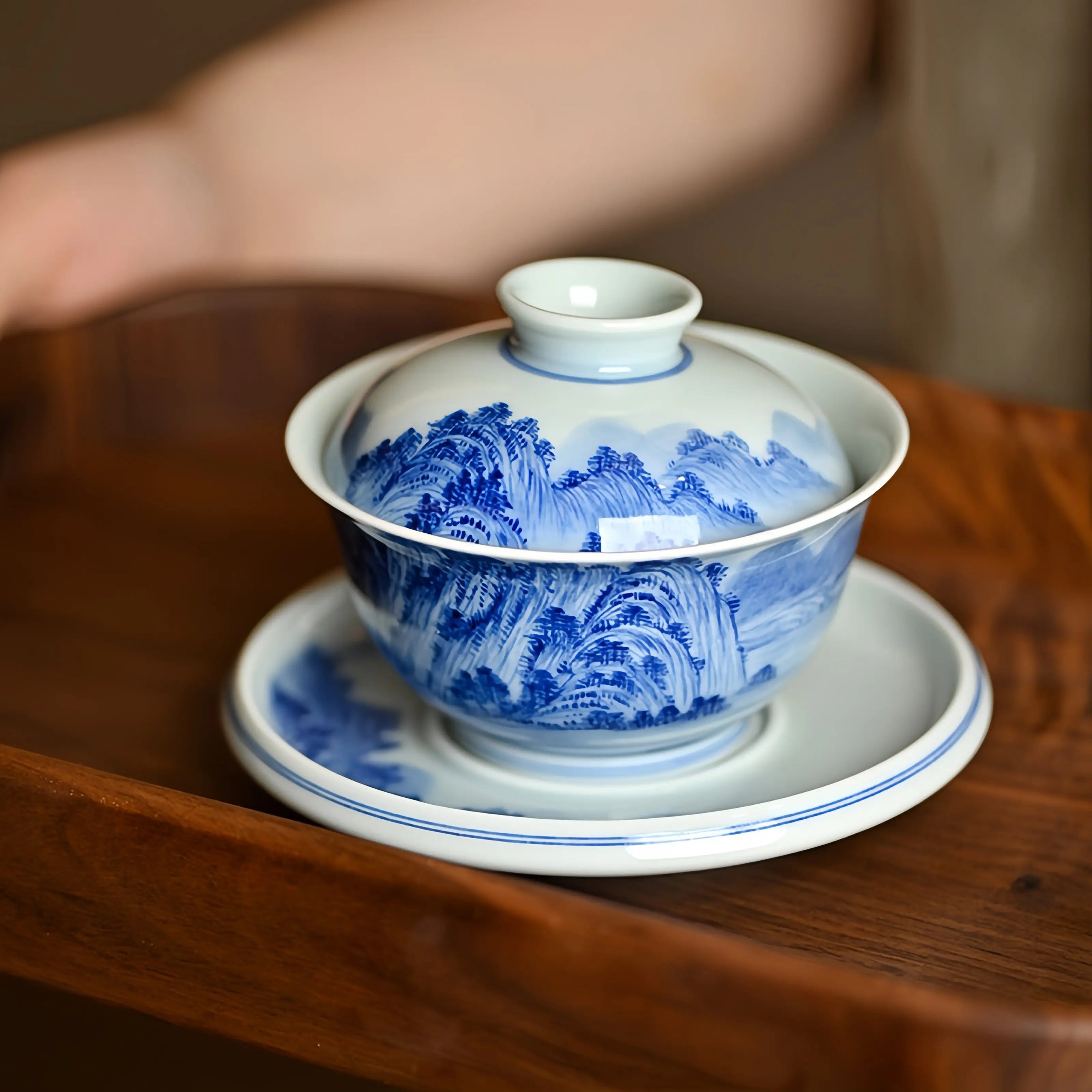 Fu Chun Shan Ju 165cc - Jing De Zhen Porcelain Gaiwan zycschina