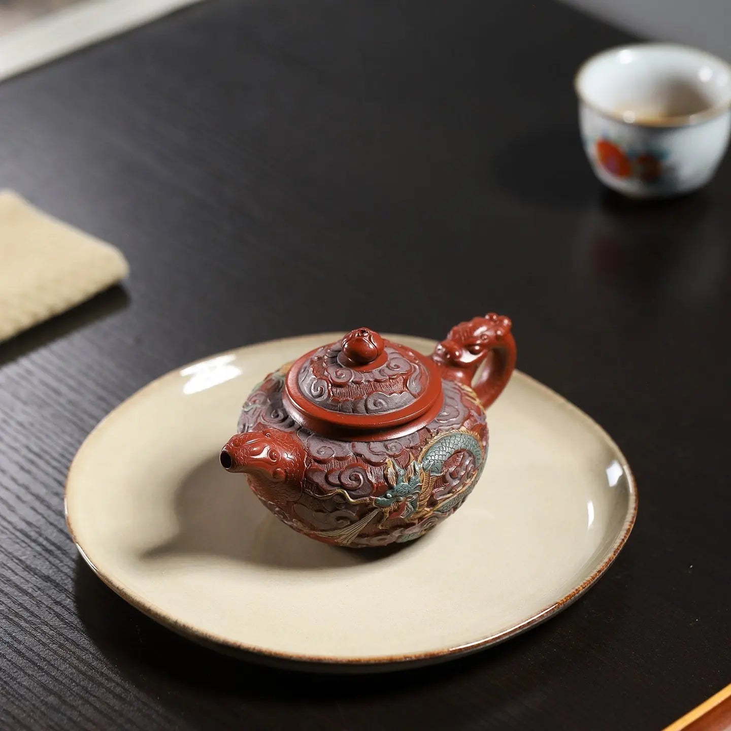 Fu Diao Lian Zi 180cc - Yixing Handmade Teapot 江苏宜兴