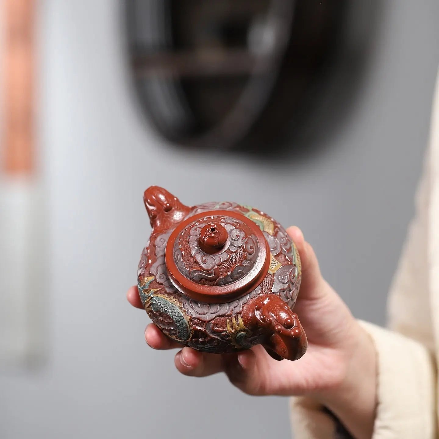 Fu Diao Lian Zi 180cc - Yixing Handmade Teapot 江苏宜兴