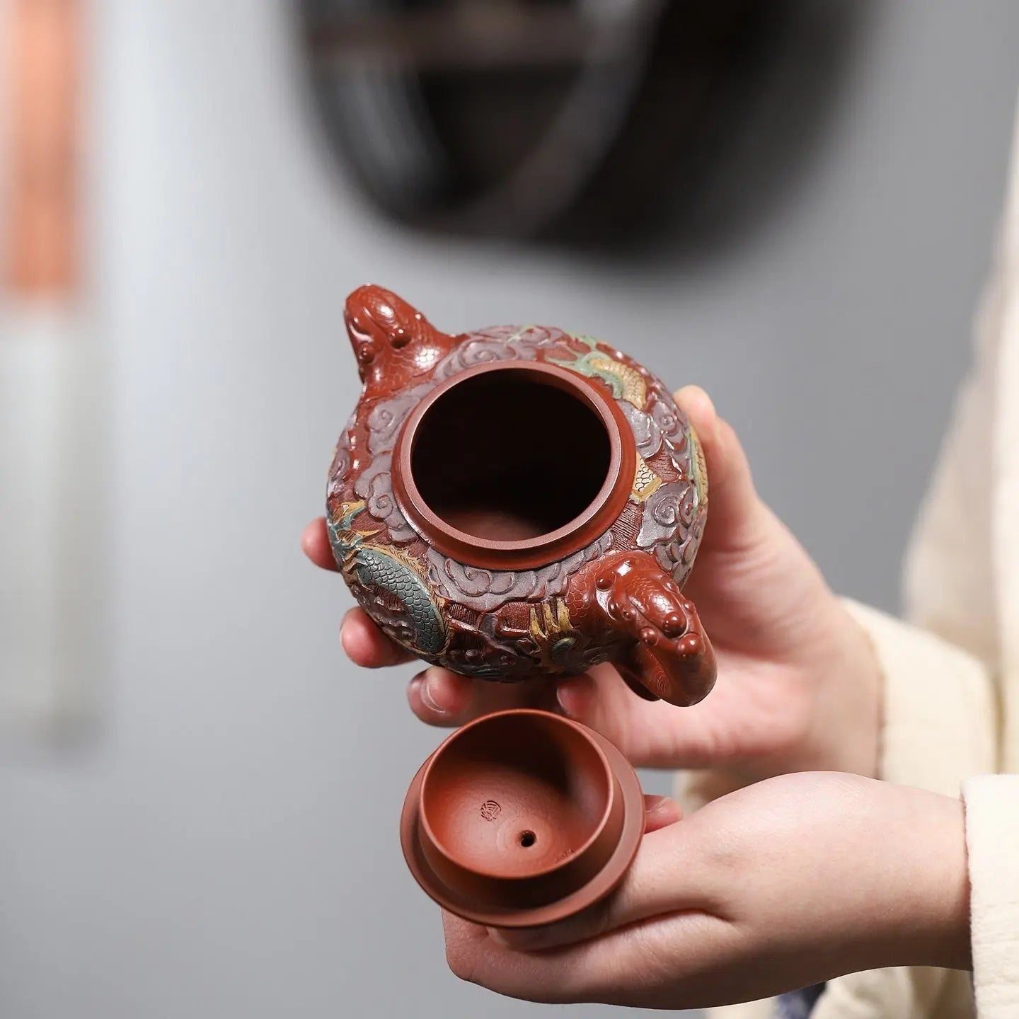 Fu Diao Lian Zi 180cc - Yixing Handmade Teapot 江苏宜兴
