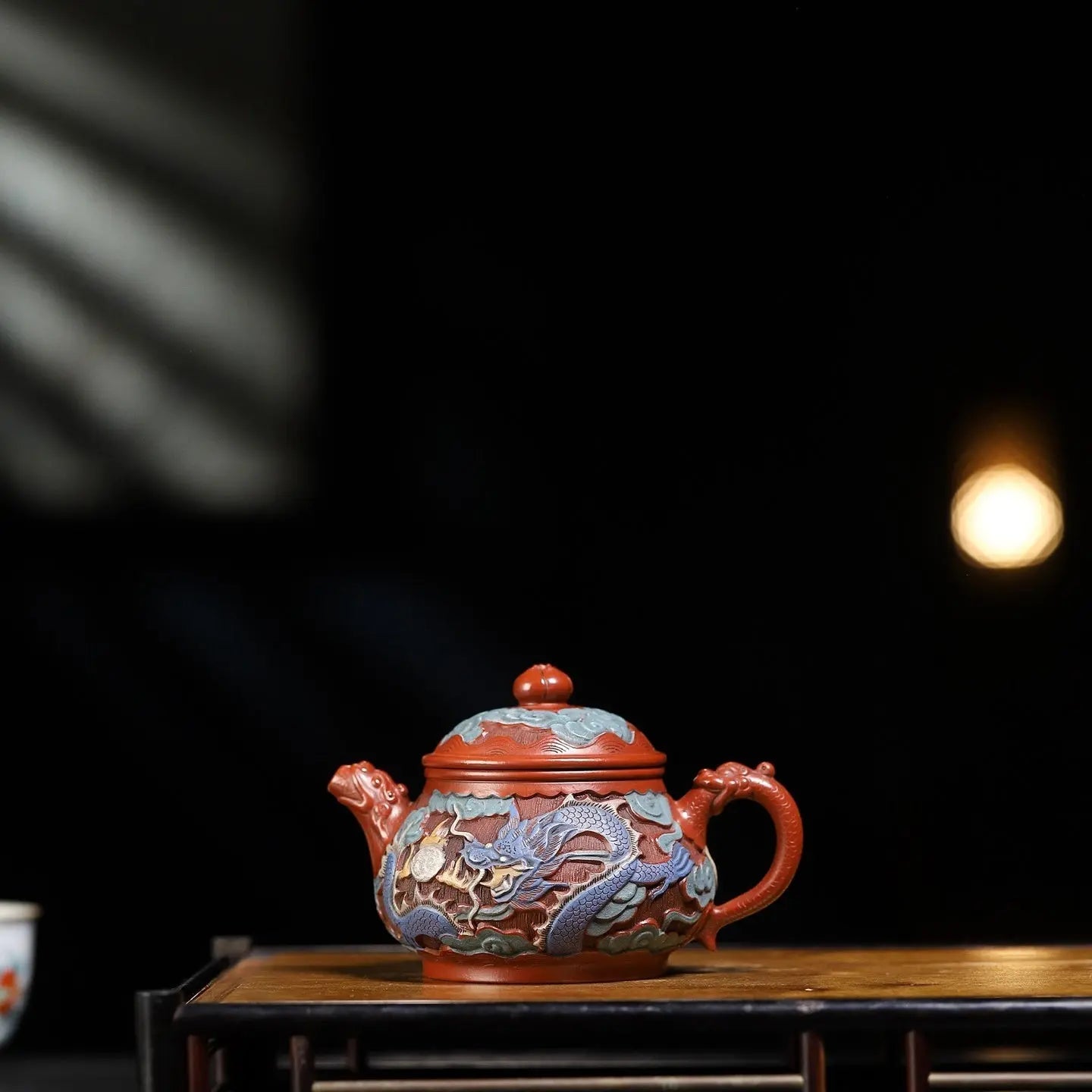 Fu Diao Pan Hu 210cc - Yixing Handmade Teapot 江苏宜兴