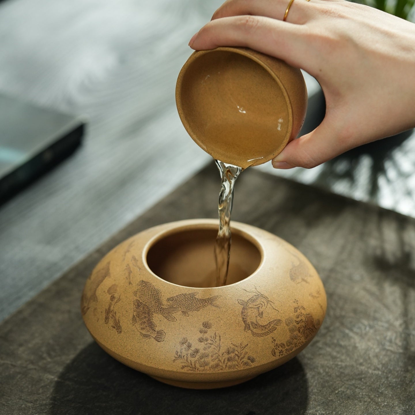 Fu Gui You Yu - Dry Bubble Tray 江苏宜兴
