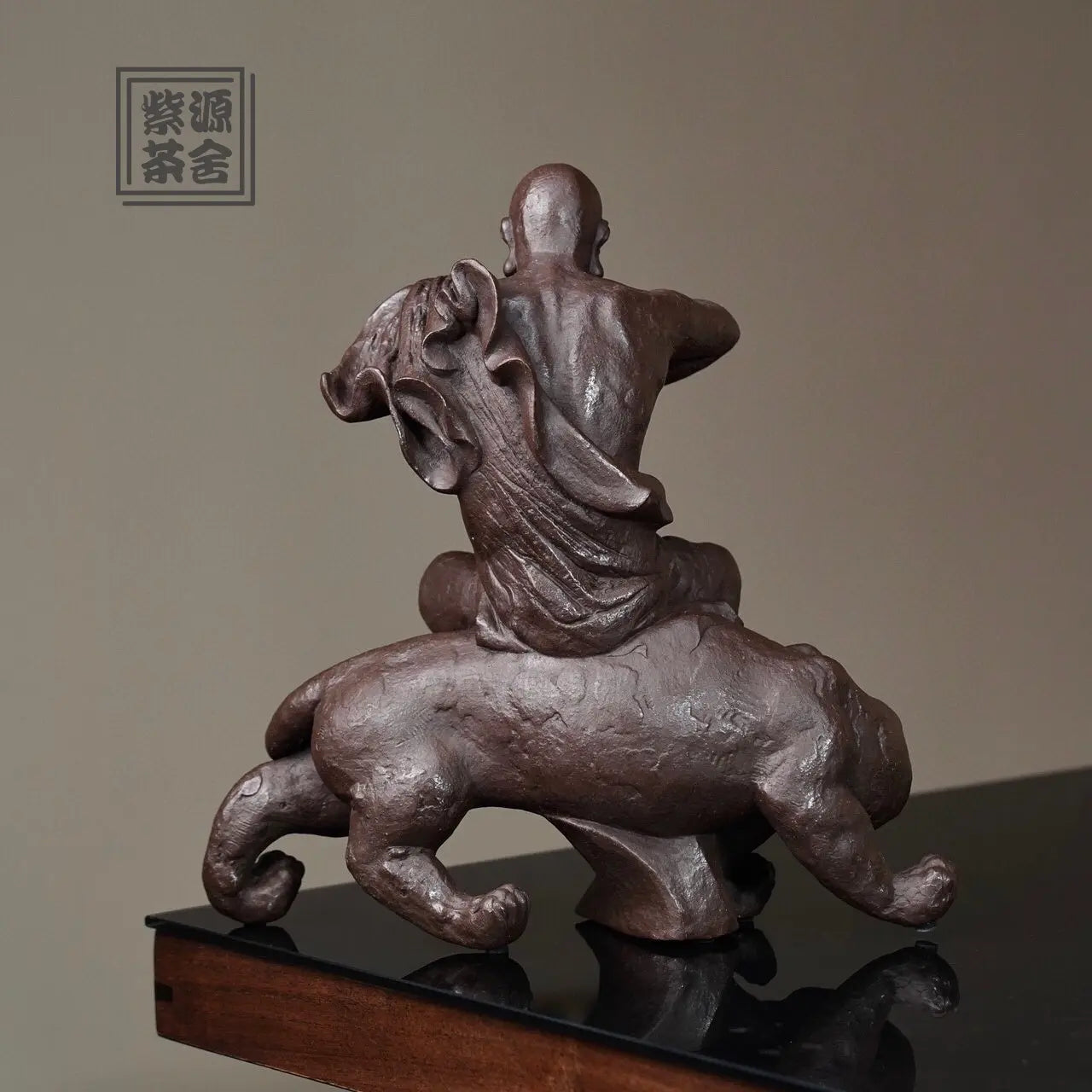 Fu Hu Luo Han - Zisha Sculpture zycschina