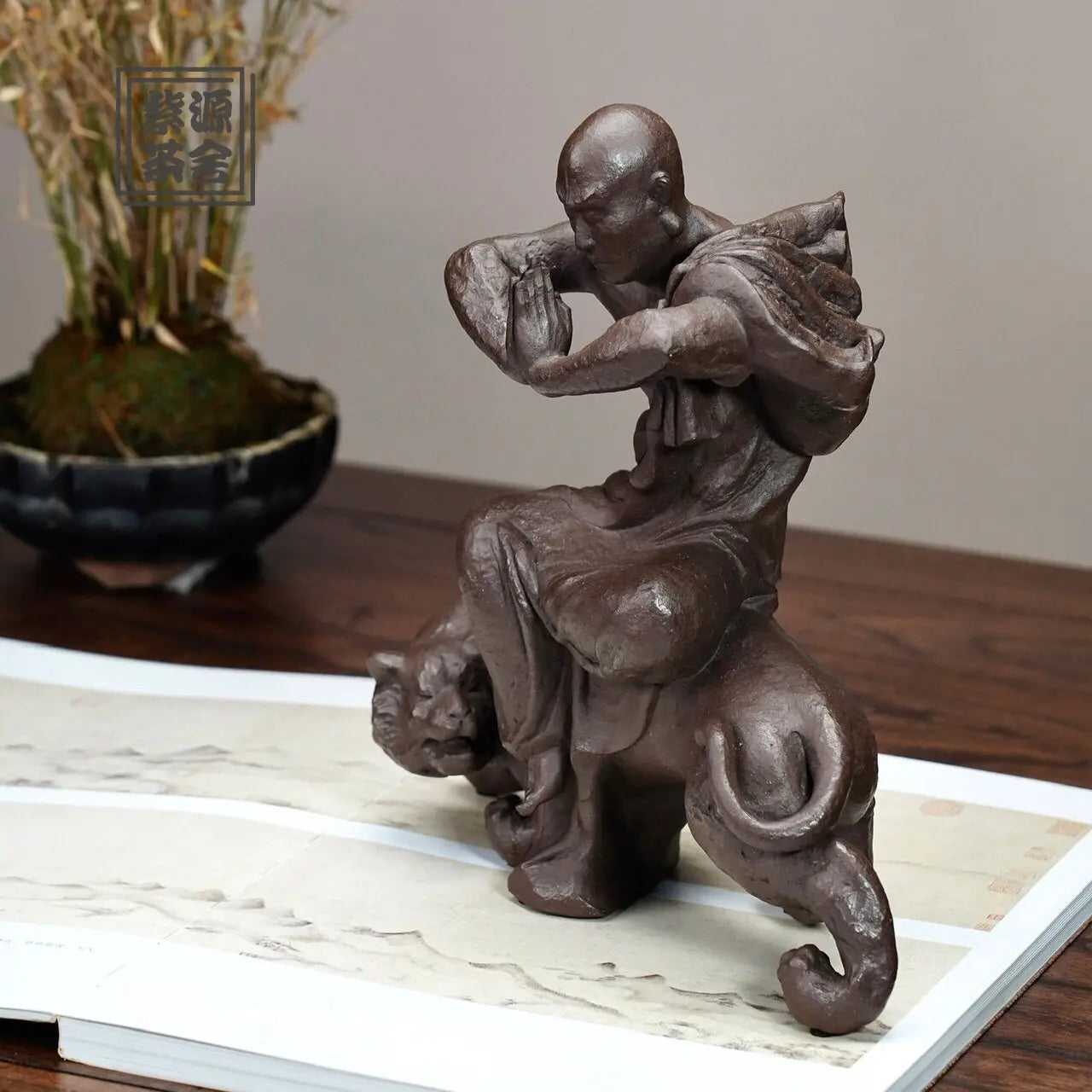 Fu Hu Luo Han - Zisha Sculpture zycschina