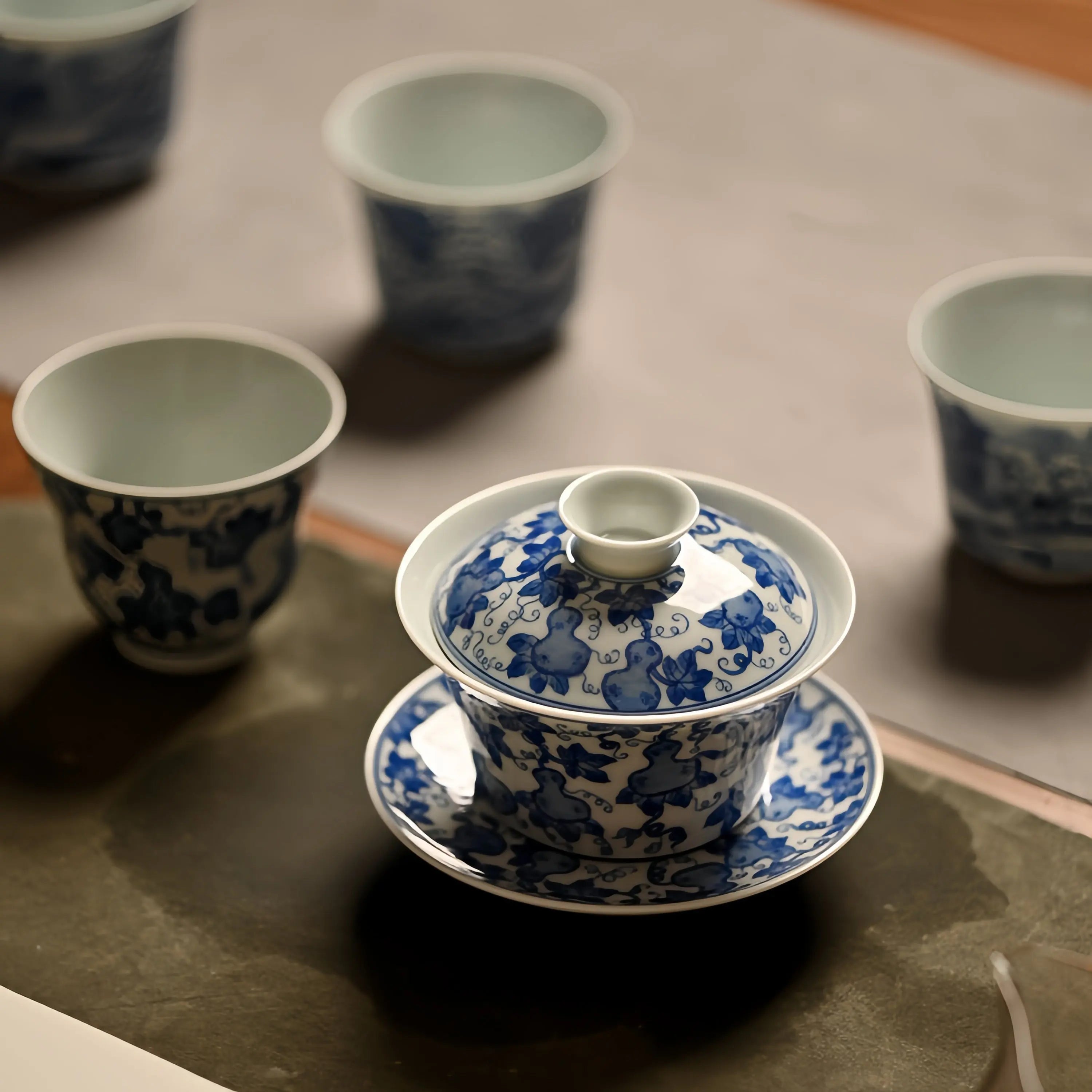 Fu Lu 135cc - Jing De Zhen Porcelain Gaiwan zycschina