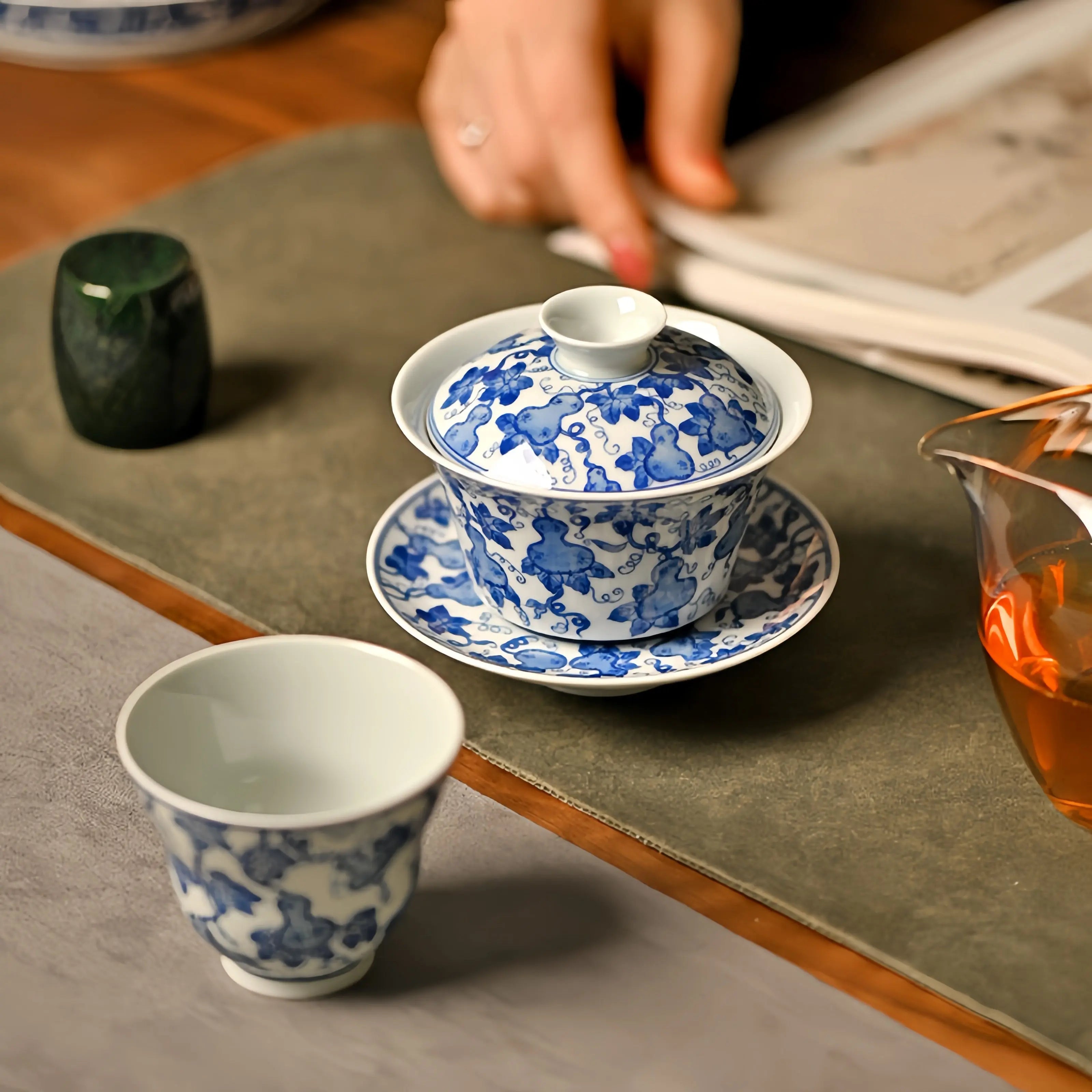 Fu Lu 135cc - Jing De Zhen Porcelain Gaiwan zycschina