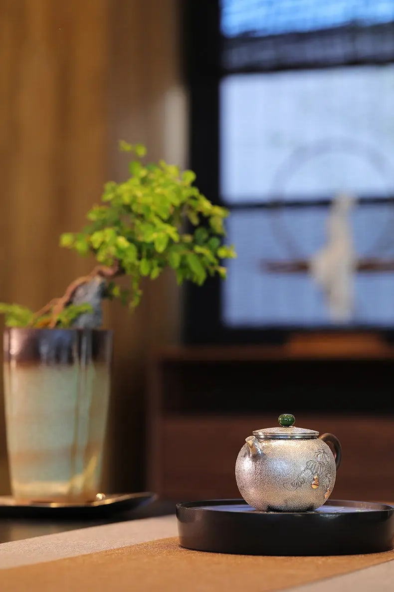 Fu Lu 170cc - Handmade silver pot zycschina
