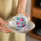 Fu Shou Mian Mian - Jing De Zhen Porcelain Gaiwan zycschina
