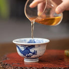 Guo Qiang Xiang Yun Long Wen - Porcelain Teacup zycschina