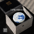 Guo Qiang Yun Long Wen - Jing De Zhen Porcelain Tea Lid Rest zycschina