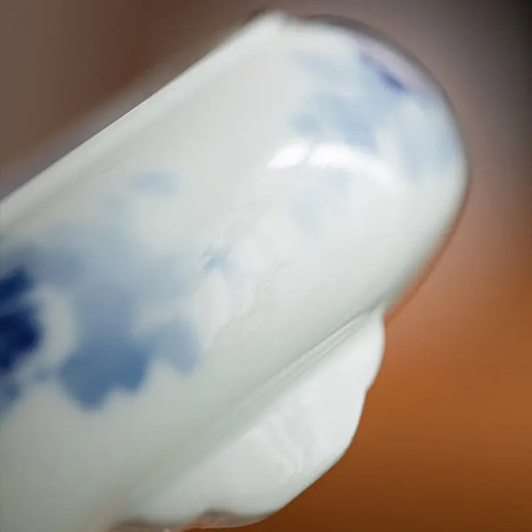 Guo Qiang Yun Long Wen - Jing De Zhen Porcelain Tea Lid Rest zycschina