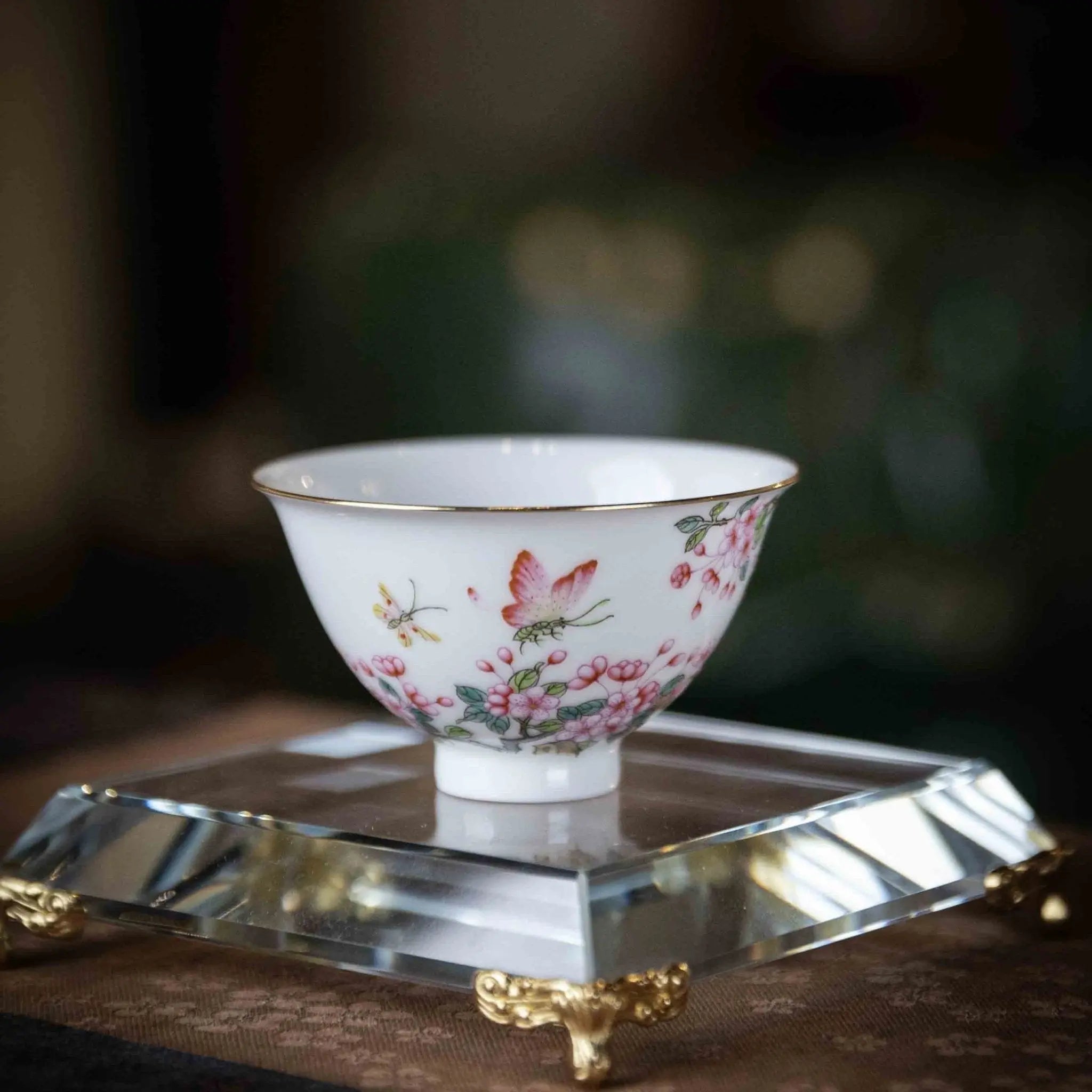 Hai Tang Hua 110cc - Jing De Zhen Porcelain Gaiwan zycschina