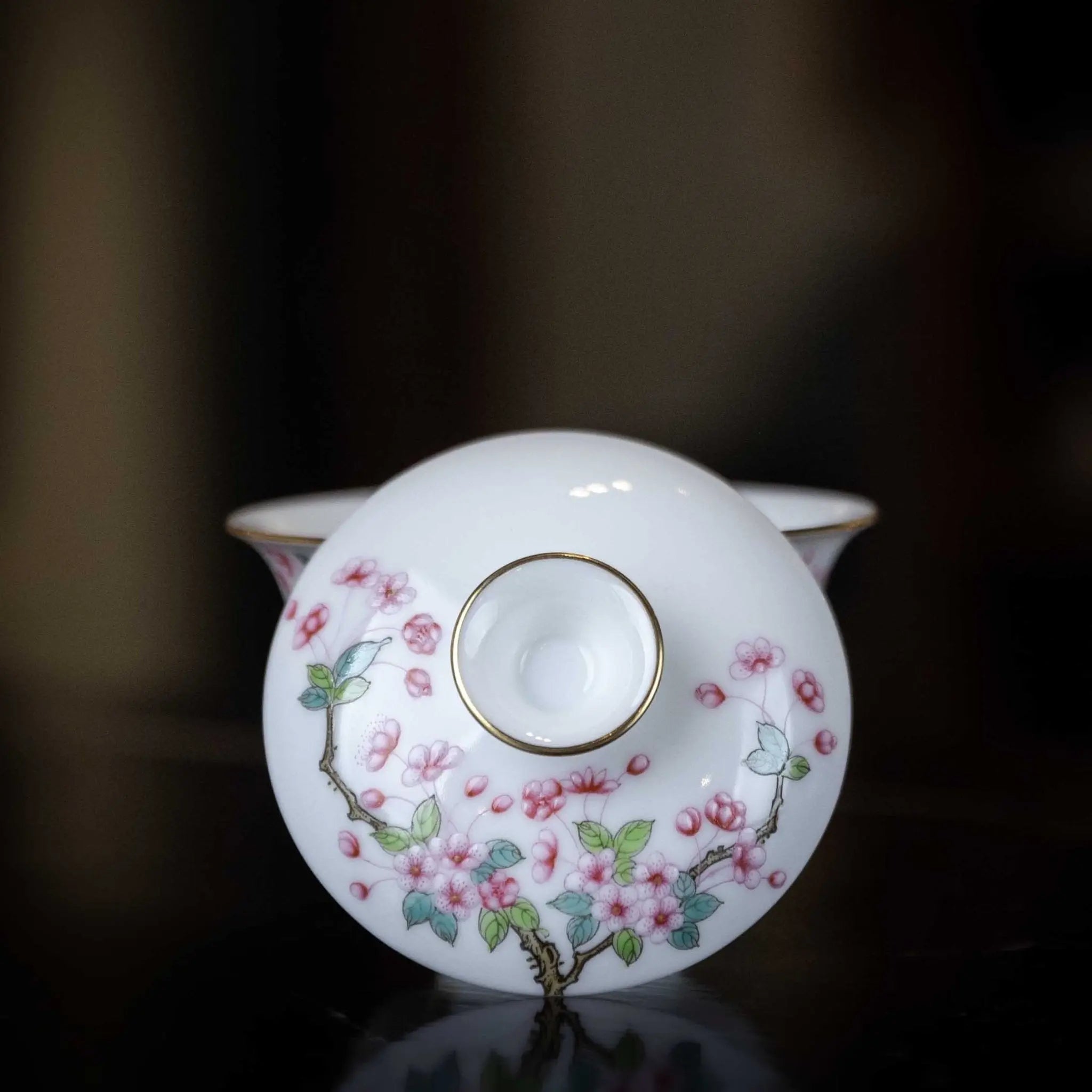 Hai Tang Hua 110cc - Jing De Zhen Porcelain Gaiwan zycschina