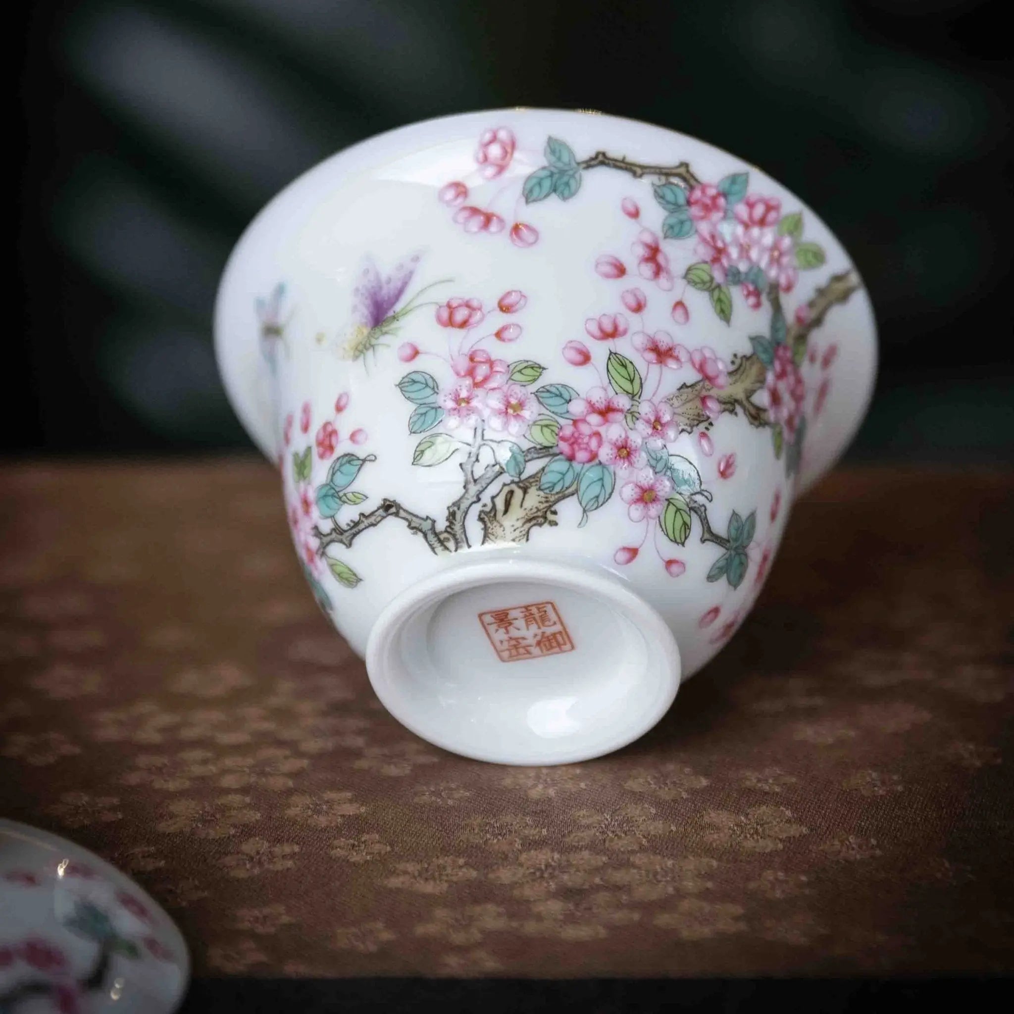 Hai Tang Hua 110cc - Jing De Zhen Porcelain Gaiwan zycschina