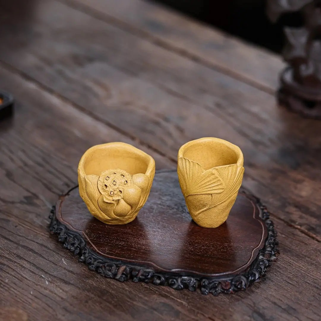 Hao Yun Lian Lian & Feng Ye 70~90cc - Yixing Handmade Teacup 江苏宜兴