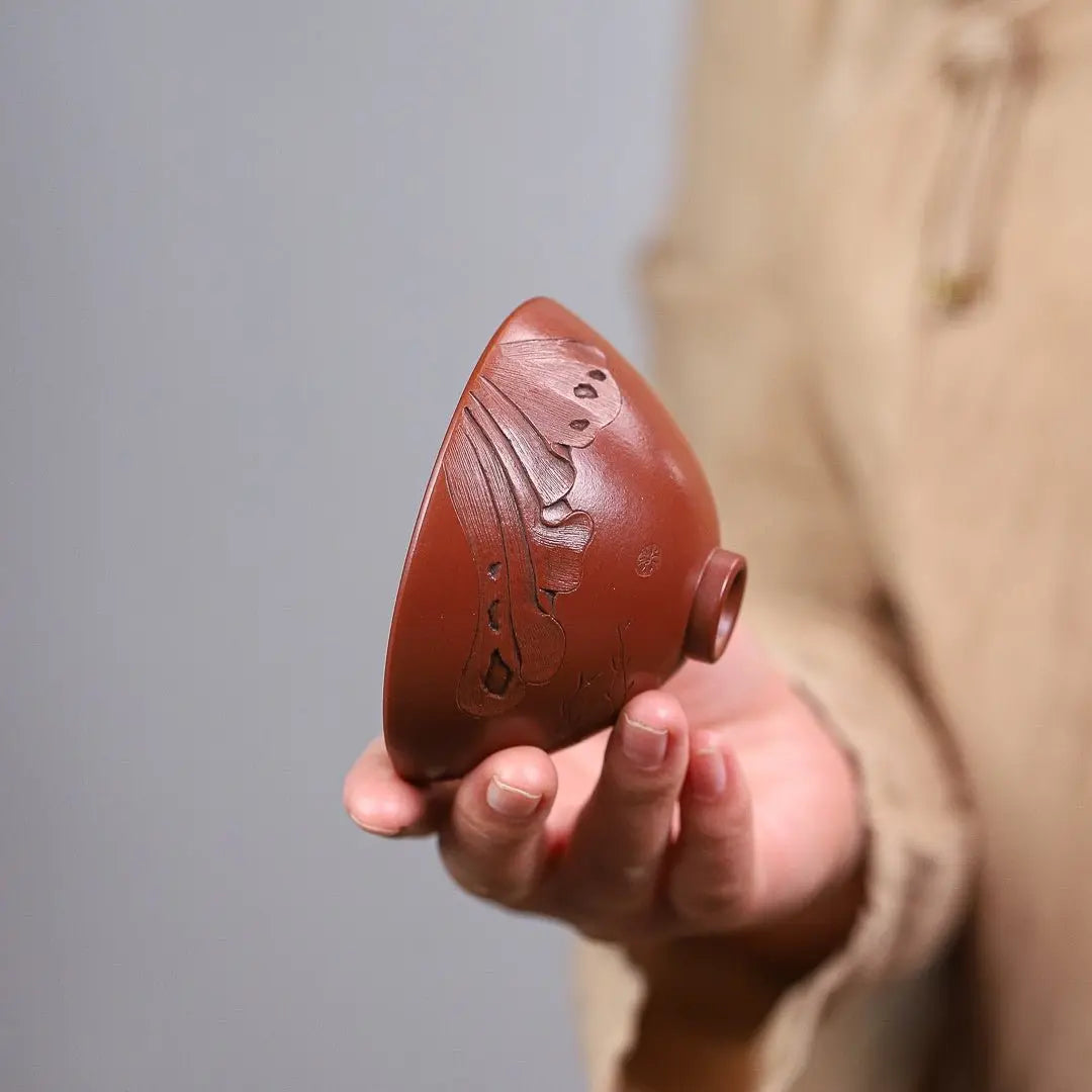 He Feng Song Xiang 100cc - Yixing Handmade Teacup 江苏宜兴