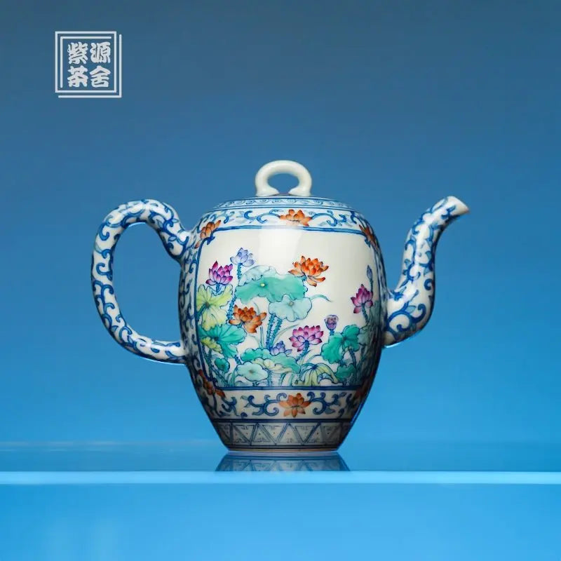 He Hua 180cc - Jing De Zhen Porcelain Teapot zycschina