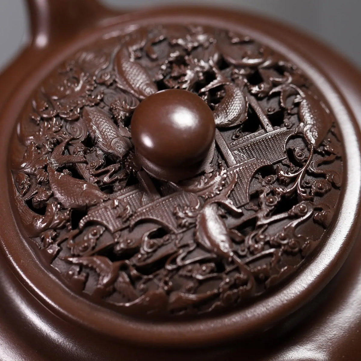 He Hua Fang Gu 220cc - Yixing Handmade Teapot 江苏宜兴