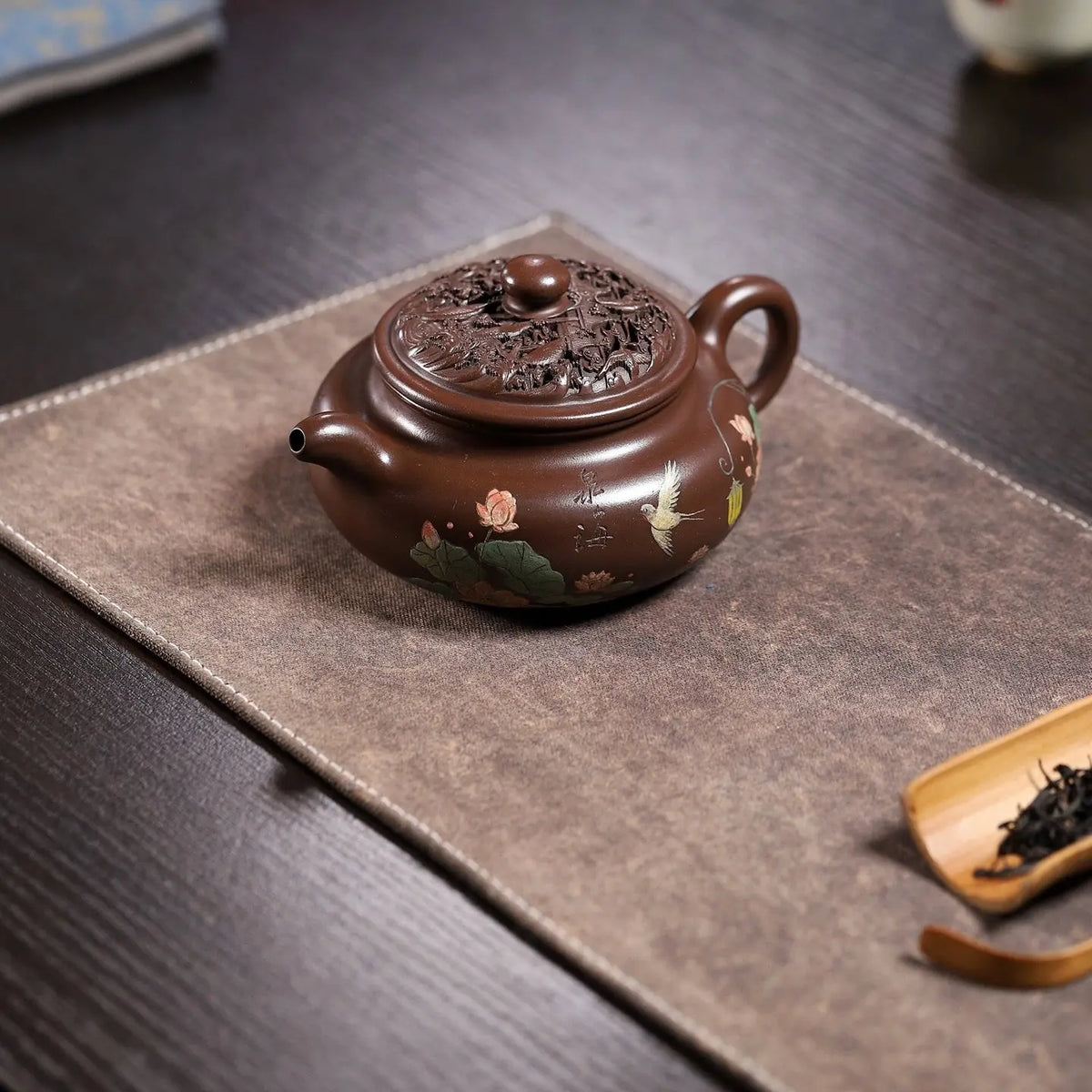 He Hua Fang Gu 220cc - Yixing Handmade Teapot 江苏宜兴