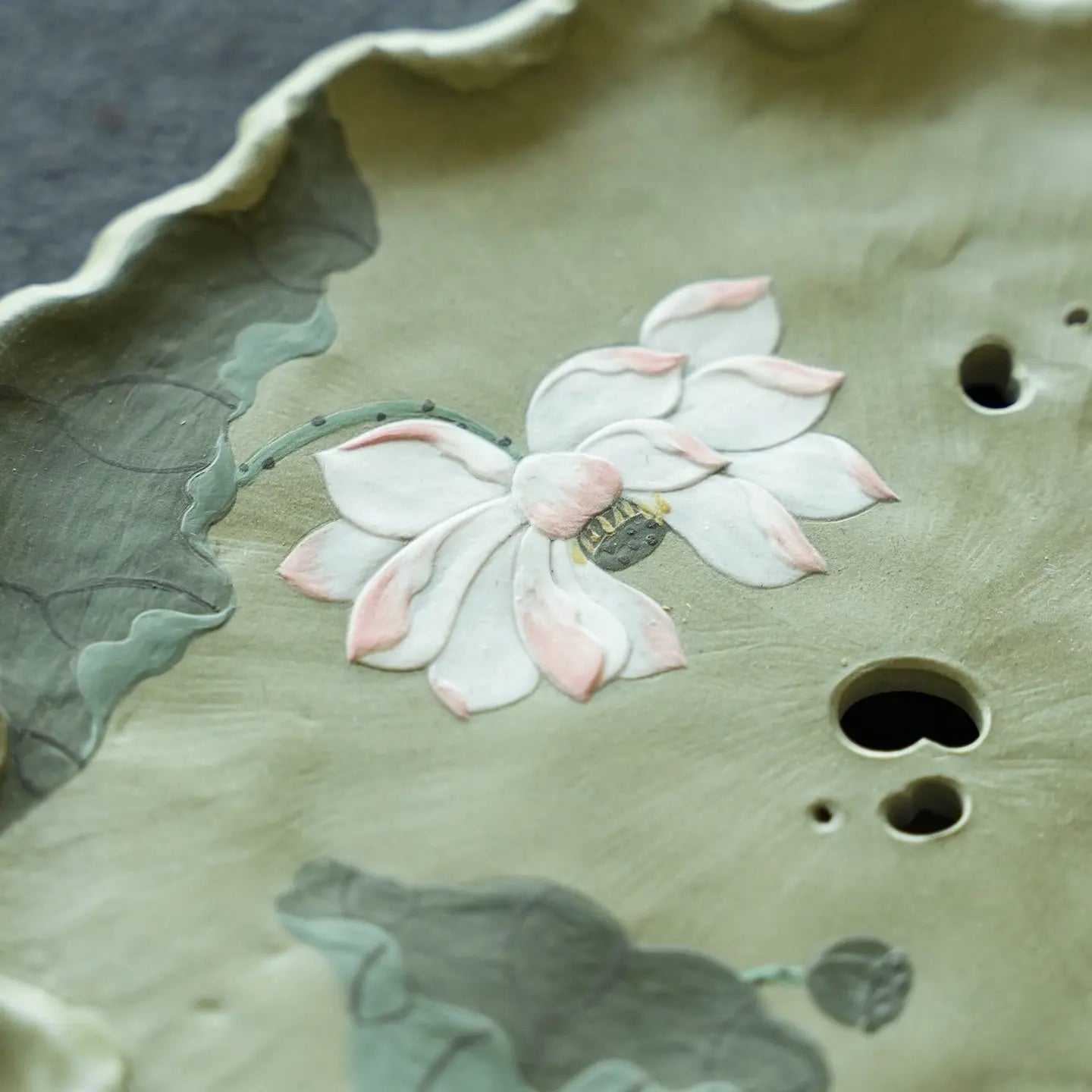 He Tang Lian Yun - Dry Bubble Tray 江苏宜兴