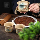 He Xiang Yu Xi Tu - Yixing Handmade Gaiwan 江苏宜兴