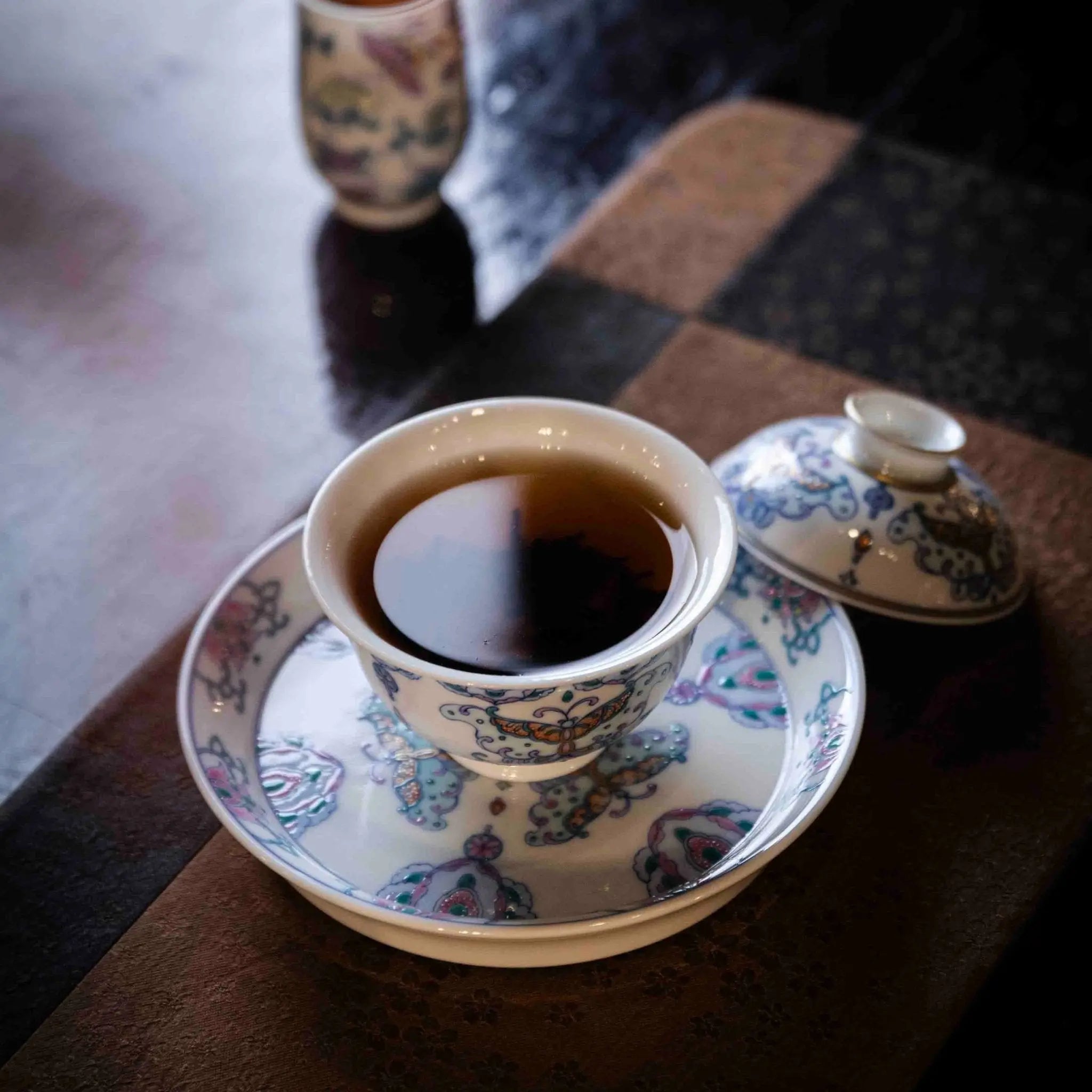 Hu Die 120cc - Jing De Zhen Porcelain Gaiwan 江苏宜兴