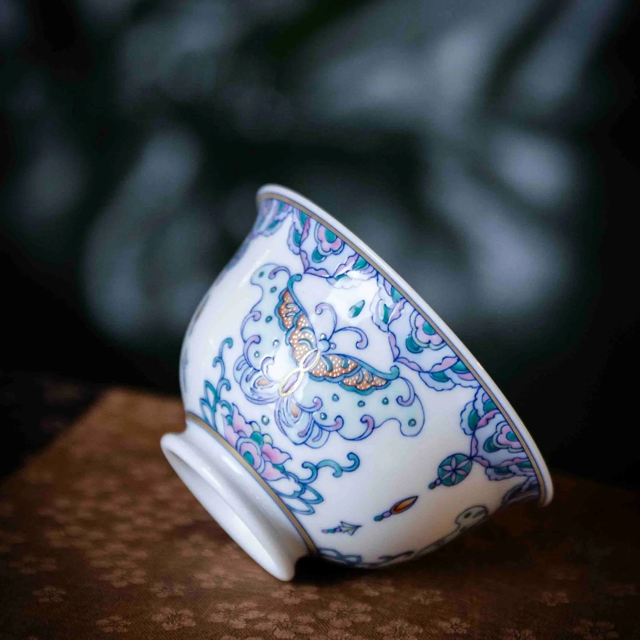 Hu Die 120cc - Jing De Zhen Porcelain Gaiwan 江苏宜兴