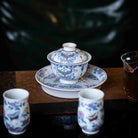 Hu Die 120cc - Jing De Zhen Porcelain Gaiwan 江苏宜兴