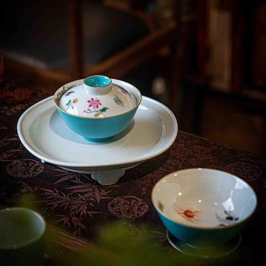 Hua Hui 100cc - Jing De Zhen Porcelain Gaiwan zycschina