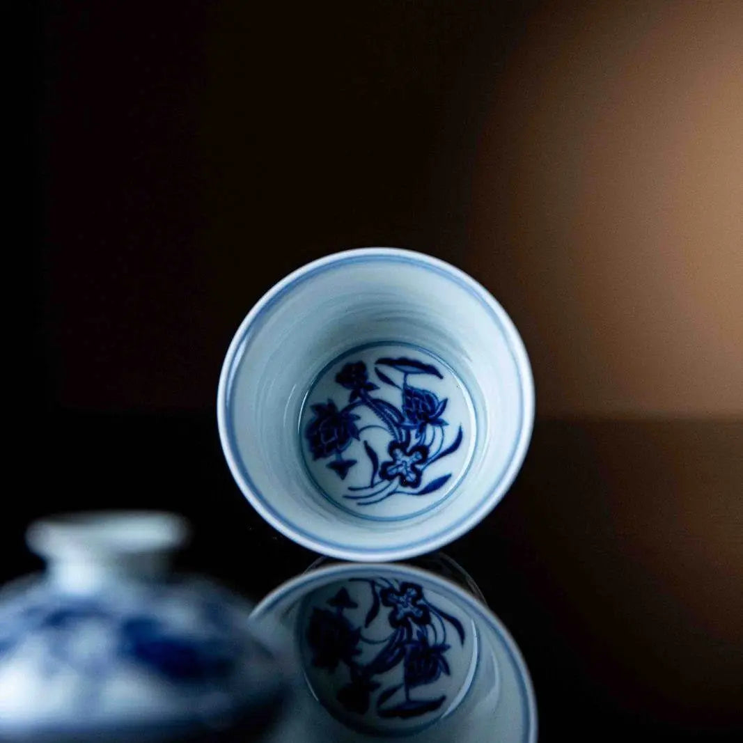 Hua Hui 100cc - Jing De Zhen Porcelain Gaiwan zycschina