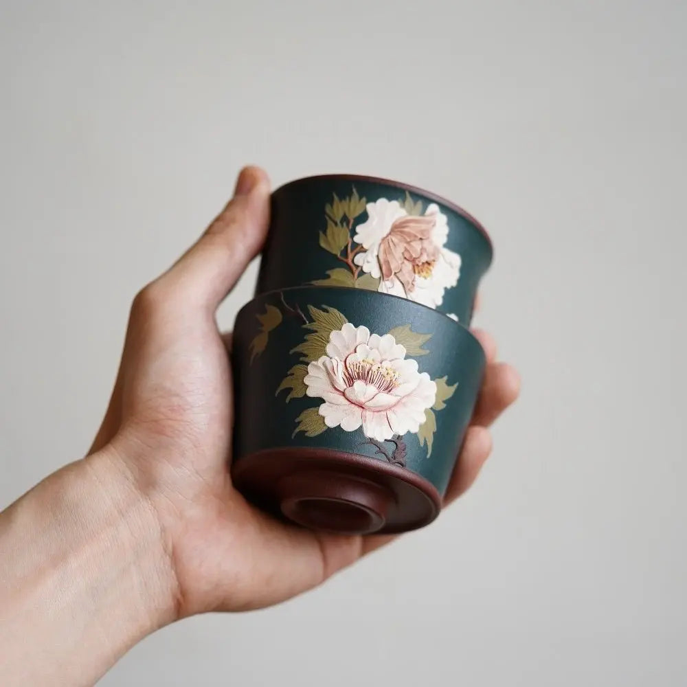 Hua Kai Fu Gui 120cc - Yixing Handmade Teacup 江苏宜兴
