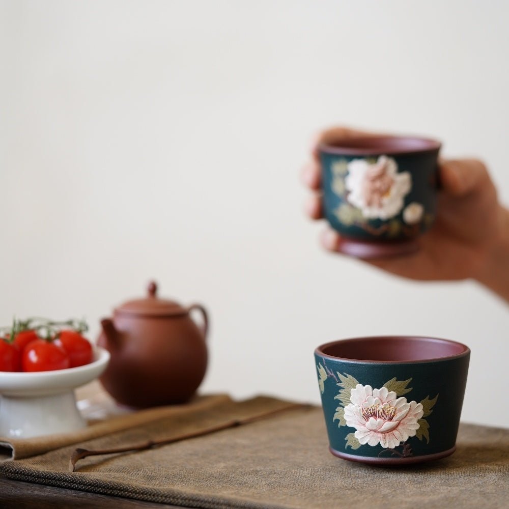 Hua Kai Fu Gui 120cc - Yixing Handmade Teacup 江苏宜兴
